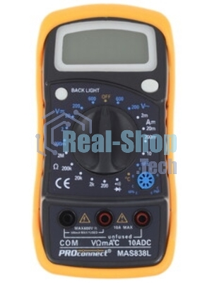Универсальный мультиметр PROconnect MAS838L (DT858L)