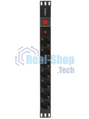 Блок розеток горизонтальный ExeGate ServerPro PDU-19H702 Al-7S-C14-SW-O, 19