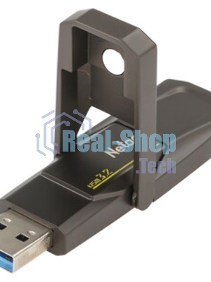 Флешка USB Netac US5 (NT03US5C-128G-32TA), 128Gb, USB 3.2/TypeC, 550/500, черный