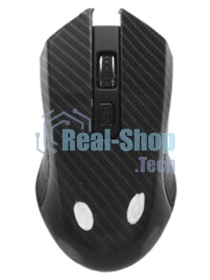 Мышь беспроводная Qumo Kevlar M26 черный, 1600 dpi, радиоканал, USB, кнопки - 4