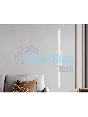 Настенный светодиодный светильник Ambrella light FL6111 WH белый 9W 3000K-6400K 410*45*80