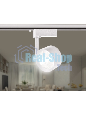 Трековый однофазный светодиодный светильник Ambrella light GL6389 WH белый LED 12W 4200K 24°