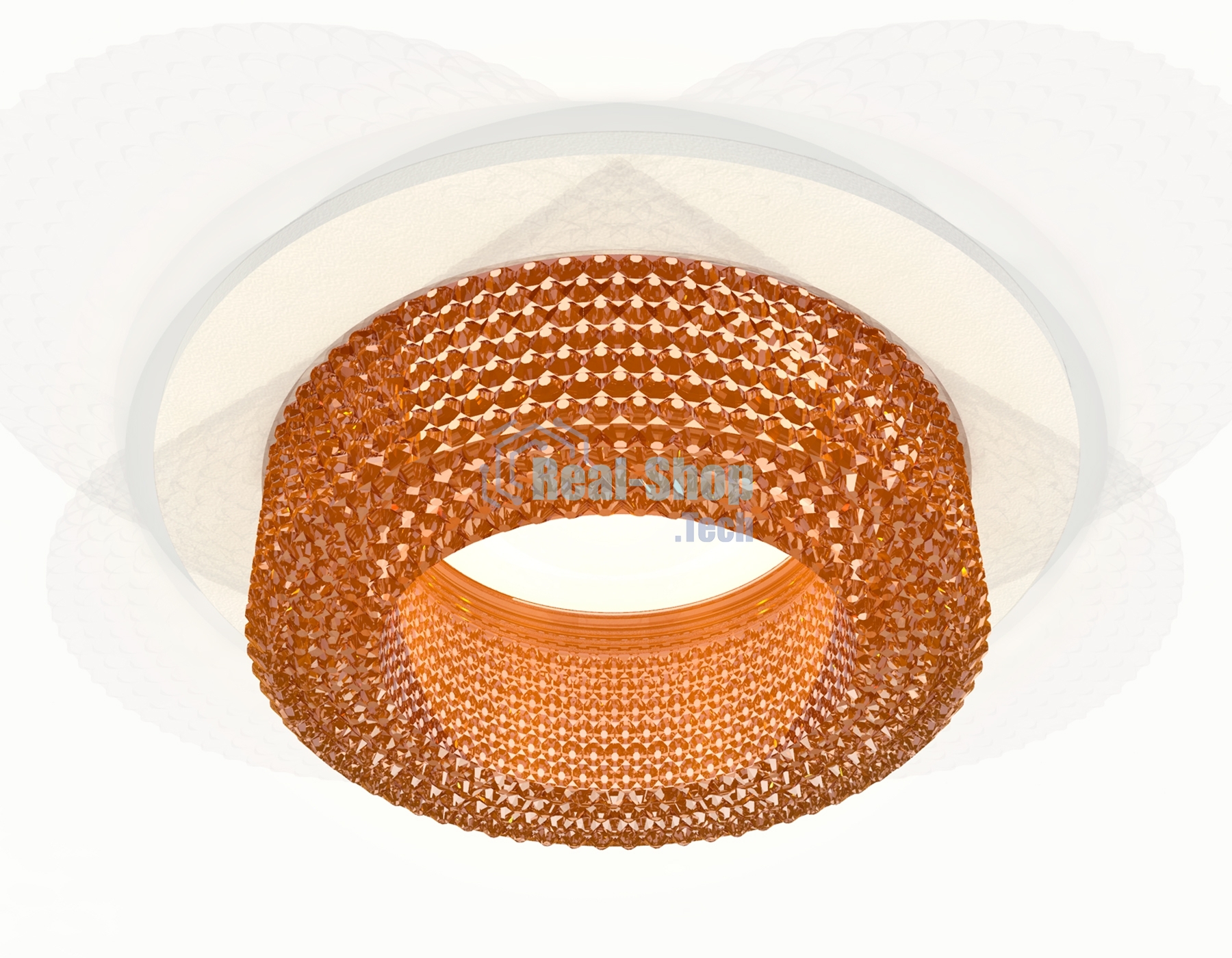 Комплект встраиваемого светильника Ambrella light XC7621024 SWH/CF белый песок/кофе MR16 GU5.3 (C7621, N7195)