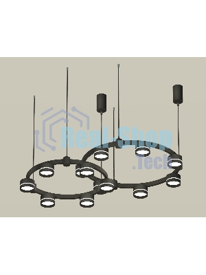 Светильник Ambrella light XR92091005/13 SBK/FR черный песок/белый матовый GX53 (A9209, C9238, C9232, N8462)