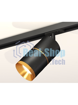 Светильник Ambrella light XT7402030 SBK/PYG черный песок/золото желтое полированное MR16 GU5.3