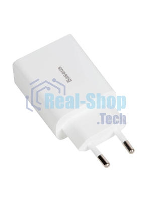 Сетевое зарядное устройство BASEUS Speed Mini, один порт Type-C, 20W, 5V, 3.0A, белый