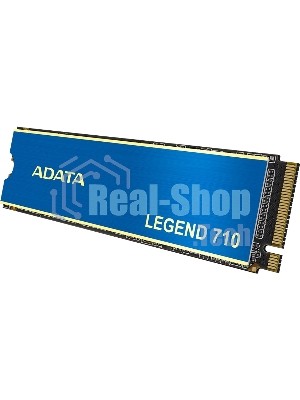 Накопитель SSD ADATA LEGEND 710, 256Gb, PCIe 3.0 x4, M.2 2280, NVMe, R/W 2100/1000, с радиатором