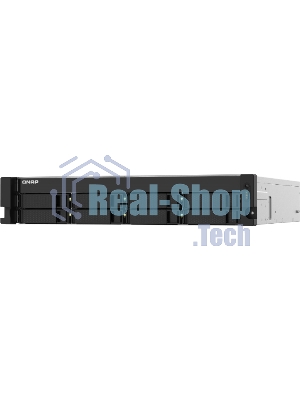 Сетевое хранилище без дисков SMB QNAP TS-832PXU-RP-4G 8-Bay 2U rackmount NAS, AL324 quad-core 1.7 GHz, 1x4Gb DDR4 RAM (max 1x16Gb), SATA 6Gb/s, 2x 10GbE SFP+ LAN, 2x 2.5 GbE LAN, 2xPSU. W/o RAIL-B02