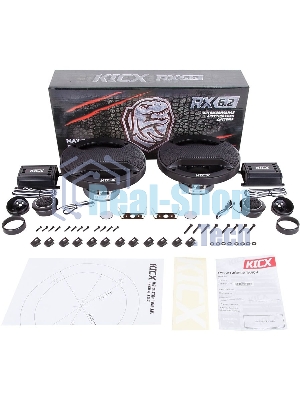 Колонки автомобильные Kicx RX 6.2 4Ом 16см (6.5дюйм) (ком.:2кол.) компонентные двухполосные