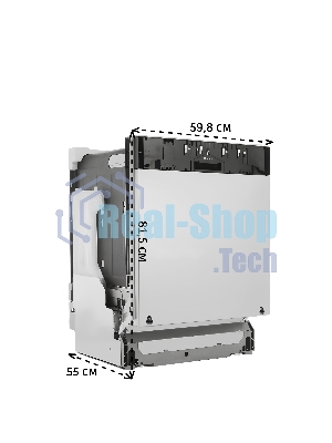 Встраиваемая посудомоечная машина Bosch SMV25EX02E, 59.8 см, 13 компл., 48 дБ, класс E