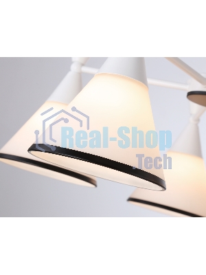 Светильник Ambrella light TR3165/5 WH/BK белый/черный E27/5 max 60W D580*380