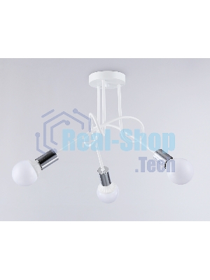 Светильник Ambrella light TR80414/3 WH/CH белый/хром E27/3 max 60W D670*370