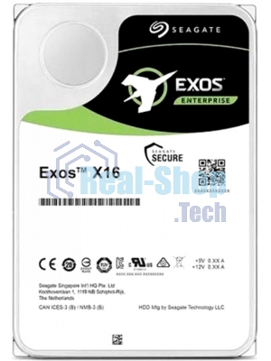 Жесткий диск Seagate 16Tb, ST16000NM002G, SAS Exos X16, 7200 rpm, 256Mb buffer