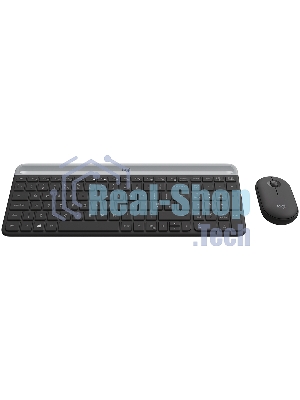 Комплект клавиатура + мышь Logitech MK470 Slim Wireless Keyboard and Mouse ComboGRAPHITE