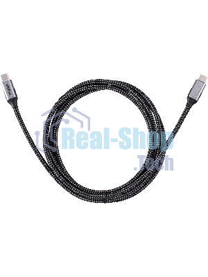 Кабель VCOM USB3.2 Gen2X2, CM->CM, 20Gbs, 100WT, 4KX60Hz, All shell, 1,5 м