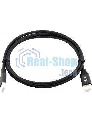 Кабель аудио-видео Cactus CS-DP-DP-1.4-2 DisplayPort (m)/DisplayPort (m) 2м. позолоч.конт. черный