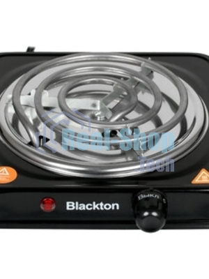 Плита настольная электрическая Blackton Bt HP102B чёрный, 1 кВт, ТЭН, конфорки - 1, нержавеющая сталь, поворотные переключатели