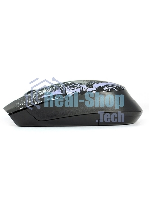 Мышь беспроводная Crown CMM-336W черный, 1600 dpi, радиоканал, USB, кнопки - 4