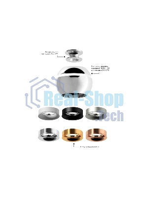 Насадка для корпуса светильника N7012 PSL серебро полированное D70*H20mm Out2mm MR16