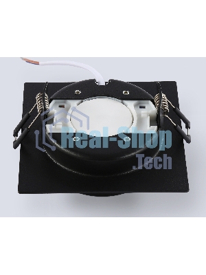 Светильник встраиваемый Ambrella light TN6739 BK черный IP44 GX53 110*110*57