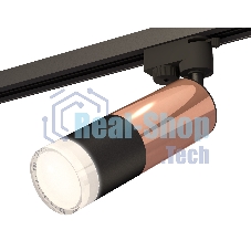 Светильник Ambrella light XT6302062 SBK/PPG/FR черный песок/золото розовое полированное/белый матовый MR16 GU5.3