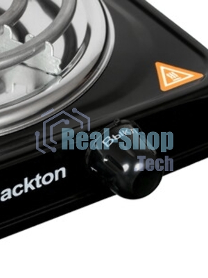 Плита настольная электрическая Blackton Bt HP102B чёрный, 1 кВт, ТЭН, конфорки - 1, нержавеющая сталь, поворотные переключатели