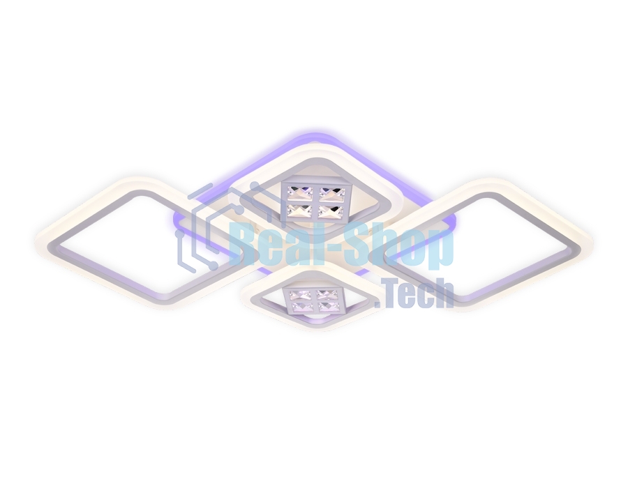 Светильник Ambrella light FA286/4 WH белый 101W 750*490*80 (ПДУ РАДИО 2.4G)