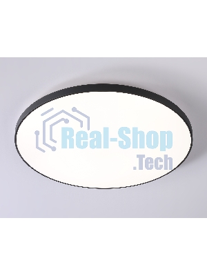 Потолочный светодиодный светильник Ambrella light FZ1227 BK черный IP44 43W 4200K D455*60 (Без ПДУ)