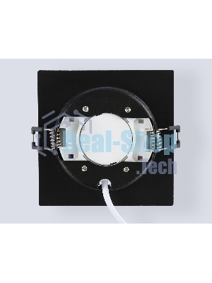 Светильник встраиваемый Ambrella light TN6739 BK черный IP44 GX53 110*110*57