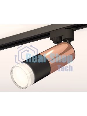 Светильник Ambrella light XT6302062 SBK/PPG/FR черный песок/золото розовое полированное/белый матовый MR16 GU5.3