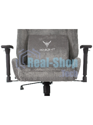 Кресло Бюрократ Knight N1 Fabric серый, ткань, 120 кг, механизм качания