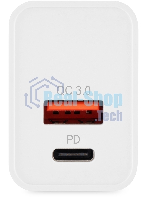 Сетевое зарядное устройство Digma DGW2D 20W 3A+1A (PD+QC) USB-C/USB-A универсальное белый