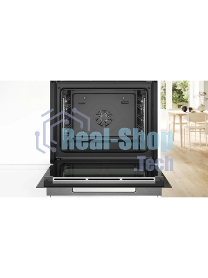 Встраиваемый духовой шкаф электрический Bosch Serie 8 HBG7341W1 белый