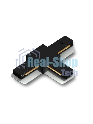 GL7168 BK черный матовый коннектор Т-образный для однофазного шинопровода Standard 220V NEW 105*70*20