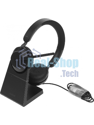 Гарнитура Jabra Evolve2 65 чёрный, беспроводная, Bluetooth, до 37 ч