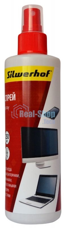 Спрей-очиститель для экранов и стекол, SILWERHOF SCREEN CLEAN, 250 мл