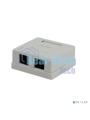 Розетка компьютерная NA-TA/1 RJ45+RJ11 кат.5e UTP внешняя 2 порта, 110&Krone