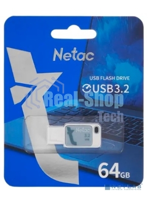 Флешка USB Netac UA31 64Gb NT03UA31N-064G-32BL, USB 3.2