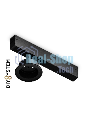 A2551 BK черный крепеж трековый для корпуса DIY D85mm 232*83*105