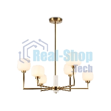 Люстра Ambrella light LH53015/6 BS/FR латунь/белый матовый G9*6 max 40W D690*680