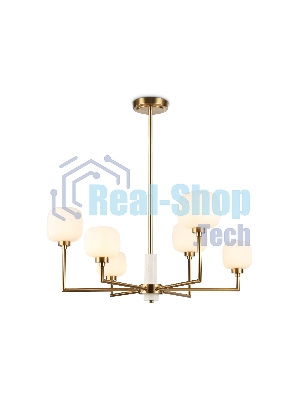 Люстра Ambrella light LH53015/6 BS/FR латунь/белый матовый G9*6 max 40W D690*680