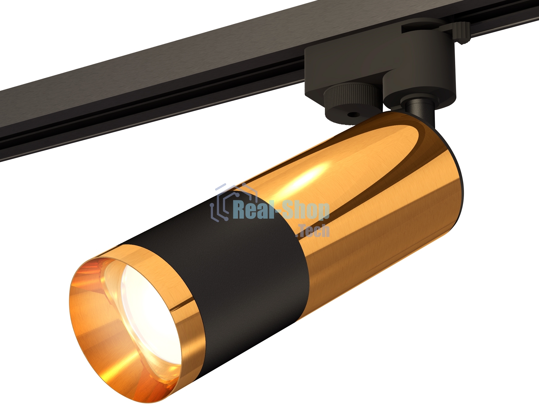 Светильник Ambrella light XT6302070 SBK/PYG черный песок/золото желтое полированное MR16 GU5.3