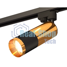 Светильник Ambrella light XT6302070 SBK/PYG черный песок/золото желтое полированное MR16 GU5.3