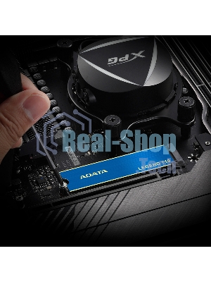 Накопитель SSD ADATA LEGEND 710, 256Gb, PCIe 3.0 x4, M.2 2280, NVMe, R/W 2100/1000, с радиатором