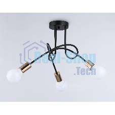 Светильник Ambrella light TR80415/3 BK/GD черный/золото E27/3 max 60W D670*370