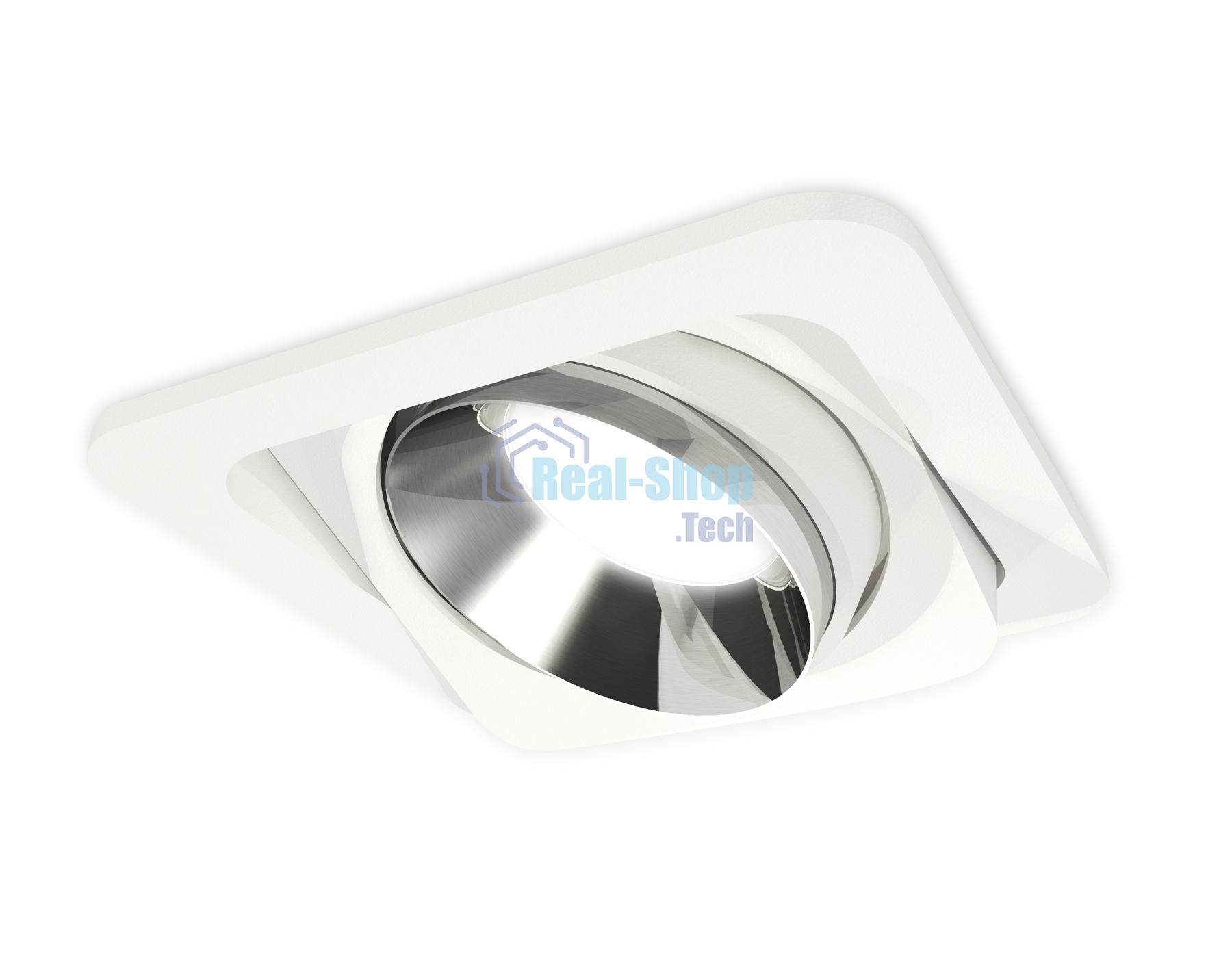 Комплект встраиваемого поворотного светильника Ambrella light XC7658022 SWH/PSL белый песок/серебро полированное MR16 GU5.3 (C7658, N7032)