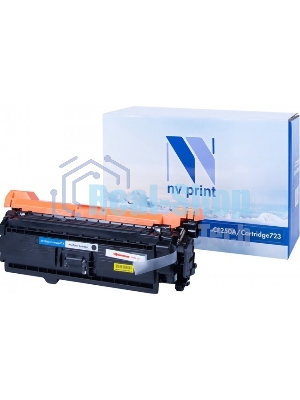 Картридж лазерный NVPrint совместимый HP CE250A/Canon 723 черный для LaserJet Color CM3530/CM3530fs/CP3525dn/CP3525n/CP3525x/Canon i-SENSYS LBP-7750Cdn (5000k)