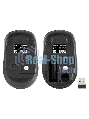 Мышь беспроводная ExeGate Professional Standard FG-10 черный, 1200 dpi, радиоканал, USB, кнопки - 4