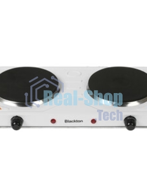 Плита настольная электрическая Blackton Bt HP217W белый, 2 кВт, ТЭН, конфорки - 2, эмаль, поворотные переключатели