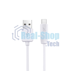 Кабель USB 2.0 HOCO X1, АM/Type-C M, белый, 1м